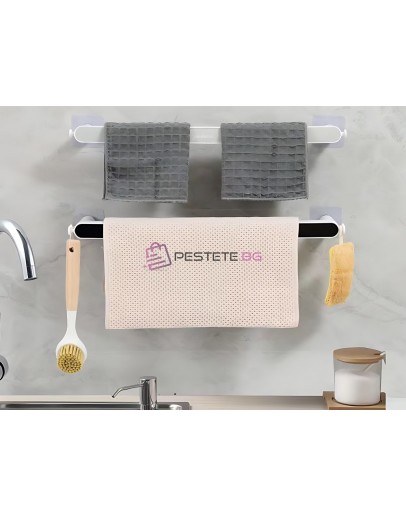 Стенен държач за кърпи самозалепващ